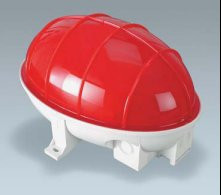 Plafoniera schermo Rosso IP54 E27
